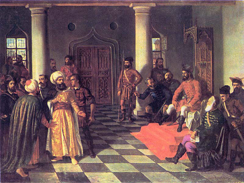 Vlad the Impaler and the Turkish Envoys 